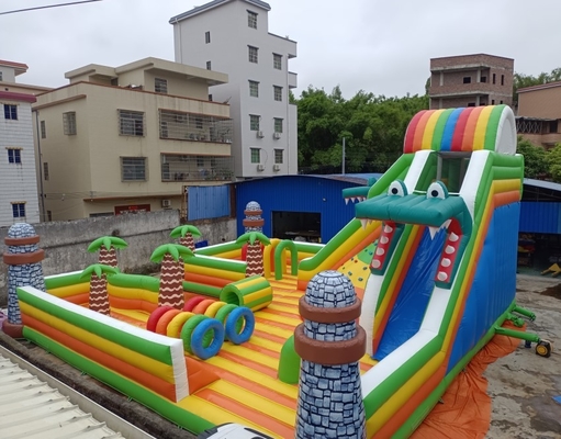 komercyjny nadmuchiwany dmuchany zamek palmy tematyczny sprzęt do zabaw dla parku rozrywki