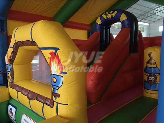 0.55mm PVC nadmuchiwany bramkarz skokowy zamek OEM dmuchany dom dla dzieci i dorosłych