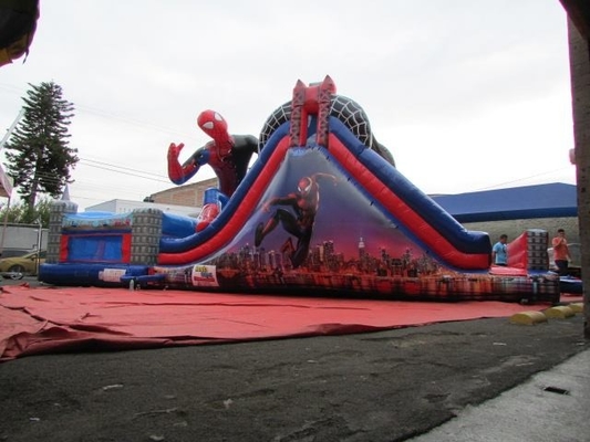Spiderman Theme nadmuchiwany zamek Combo Bounce House Jumping Bouncer Slide dla dzieci