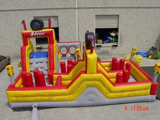 0.55mm PVC nadmuchiwany bramkarz do skakania zamek tor przeszkód Slide Combo Play Park