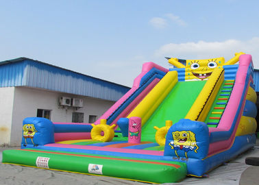 SpongeBob Kanciastoporty Lovely Huge Inflatable Slide Wygodny w użyciu