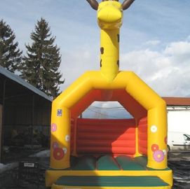 Commercial Jump Bouncy Castle Żyrafa A Rama EN14960 0,55MM PVC