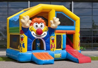 Kombinezon Clown typu Kombinezon z dachem / nadmuchiwany zamek do gry dla imprezowiczów