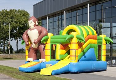 Multiplay Monkey Inflatable Combo Dostosowany dmuchany Bouncy House