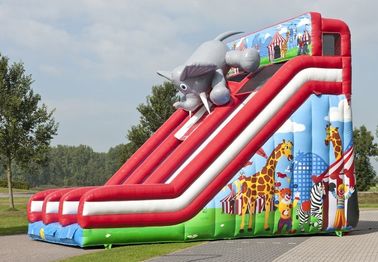 Duży komercyjny nadmuchiwany krążek cyrkowy Elephant Infatable Dry Slide