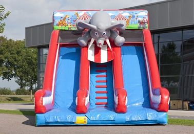 Duży komercyjny nadmuchiwany krążek cyrkowy Elephant Infatable Dry Slide