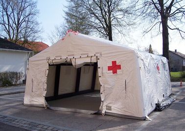 Zdejmowany nadmuchiwany namiot medyczny pneumatyczny 0,25 mm z plandeką PVC