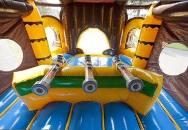 Pirate Ballcanon Lovely Inflatable Combo 2 In 1 Castle Bounce House ze zjeżdżalnią