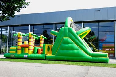 Platon PVC Green Rent Nadmuchiwany tor przeszkód podwórku nadmuchiwane zabaw na świeżym powietrzu