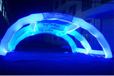 Dekoracyjne dmuchane produkty reklamowe, LED Light Inflatable Rainbow Arch