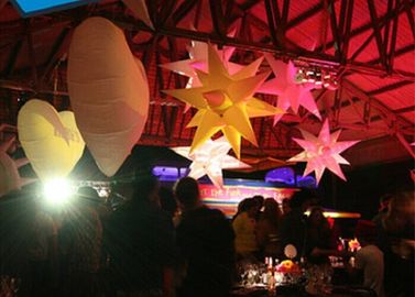 Inflatable Led Falling Star Lights Fantastyczna czerwień do dekoracji dachu