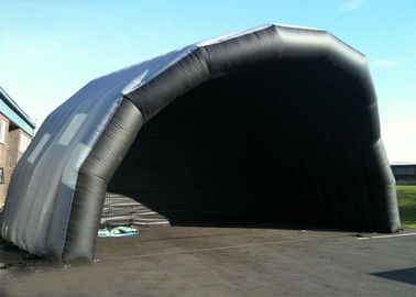 Dostosowane Giant Dmuchana Scena Cover Czarny Duży nadmuchiwany namiot imprezowy