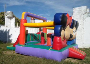 Dostosowane Mickey Mouse Inflatable Bounce House Moonwalk Bouncers z logo drukowania