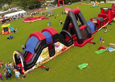 Gra z przeszkodami zewnętrznymi na plac zabaw, Boot Camp Inflatable Obstacle Course