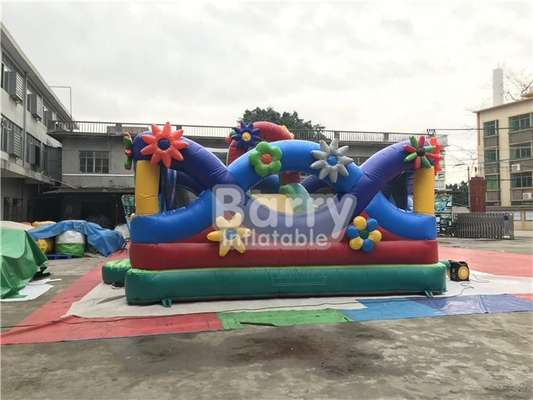 0.55mm PVC Bouncy Castle Flower Warzywa nadmuchiwane Funcity Playground Theme Park