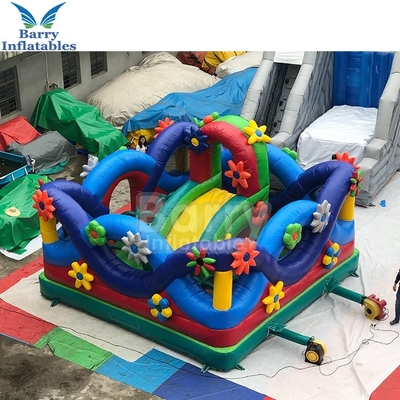 0.55mm PVC Bouncy Castle Flower Warzywa nadmuchiwane Funcity Playground Theme Park