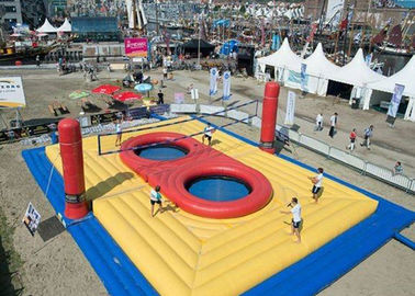 Nadmuchiwane boisko do siatkówki plażowej na wynajem / skoki trampoliny nadmuchiwane boisko do siatkówki