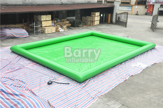 Hermetyczny zielony nadmuchiwany basen z wodą PVC 0,9 ​​mm dla dorosłych EN14960