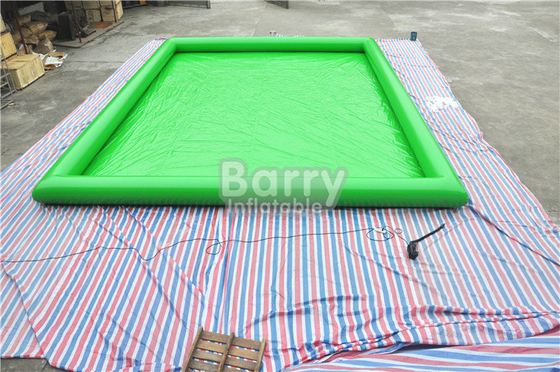 Hermetyczny zielony nadmuchiwany basen z wodą PVC 0,9 ​​mm dla dorosłych EN14960