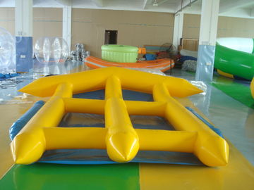 Żółty 0.9mm PVC Nadmuchiwane Fly Fish Nadmuchiwane zabawki łódź dla wody Game