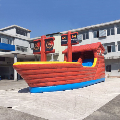 Pvc Combo Pirate Ship Boat Nadmuchiwana zjeżdżalnia Bounce House na imprezę