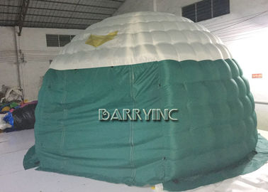 Green White Air Dome Reklama Nadmuchiwane namioty Tkaniny PCV na imprezę / wydarzenie