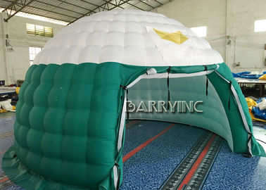 Green White Air Dome Reklama Nadmuchiwane namioty Tkaniny PCV na imprezę / wydarzenie
