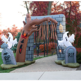 Niestandardowe nadmuchiwane produkty reklamowe Dekoracje Halloween Nadmuchiwane wejście Arch
