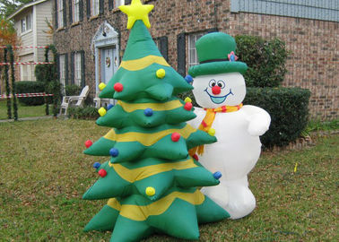 PVC Nadmuchiwane produkty reklamowe Nadmuchiwane Christmas Snowman / Trees