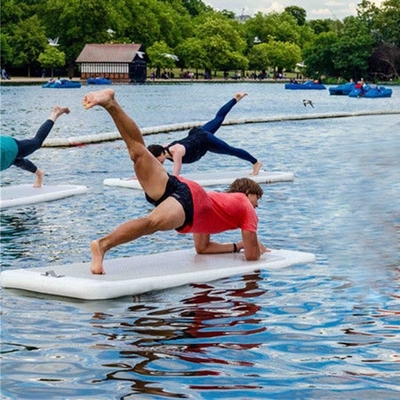 Drop Stitch Fabric nadmuchiwany tor powietrzny gimnastyczna wodna nadmuchiwana pływająca mata do jogi