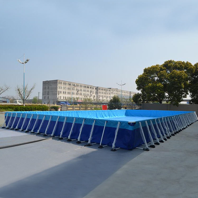 0,9 mm plandeka metalowa rama mobilny basen nad ziemią nadmuchiwane baseny na zewnątrz