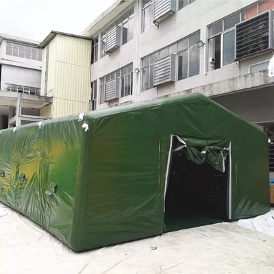 Profesjonalny nadmuchiwany namiot z plandeki pcv z sitodrukiem