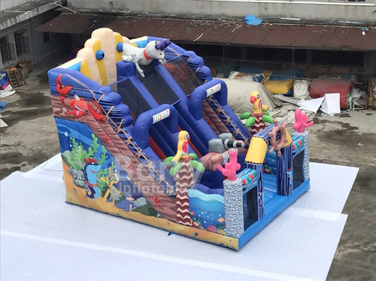 0,55 mm PVC Commercial Bouncer Outdoor Sea World Nadmuchiwane zabawki dla dzieci