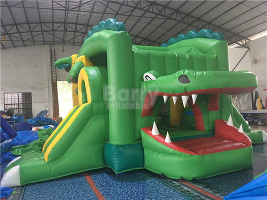 Komercyjna nadmuchiwana zjeżdżalnia z PVC Combo Party Moon Castle Bounce And Slide