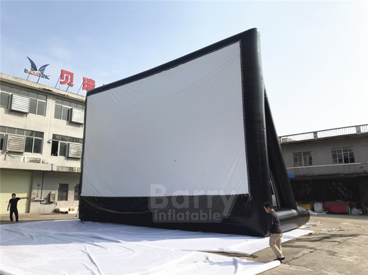 Komercyjny nadmuchiwany ekran filmowy z projektorem / zewnętrznym nadmuchiwanym ekranem filmowym 20 Ft na wydarzenie