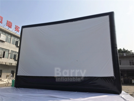Komercyjny nadmuchiwany ekran filmowy z projektorem / zewnętrznym nadmuchiwanym ekranem filmowym 20 Ft na wydarzenie