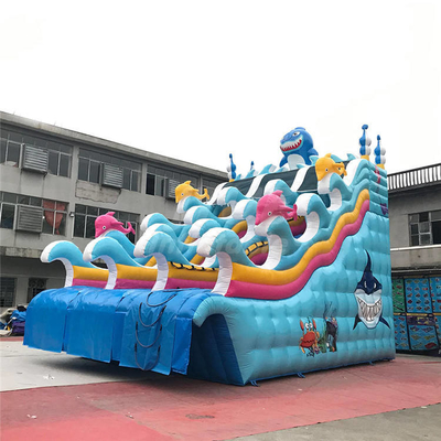 Nadmuchiwane zjeżdżalnie wodne z plandeki ognioodpornej do centrum zabaw w klubie szkolnym
