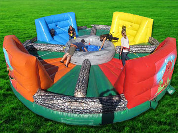 Nadmuchiwane interaktywne gry na świeżym powietrzu, Bungees Running Sports Inflatable Hungry Hippo Game