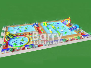 Nowy projekt przenośny plac zabaw nadmuchiwany park wodny z parku slajdów dla słoni na lato