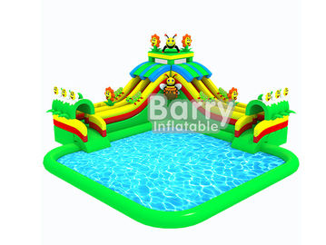 Plac zabaw Odkryty nadmuchiwany park wodny / 3 zjeżdżalnie nadmuchiwane zabawy wodne dla dzieci
