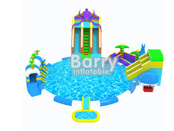 Handlowe dzieci nadmuchiwanych parków wodnych Octopus, nadmuchiwany park rozrywki dla zabawy