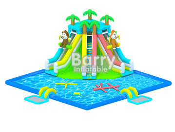 Wyposażenie dla dzieci nadmuchiwany park wodny, nadmuchiwany park basenowy nadmuchiwany dla dżungli OEM / ODM
