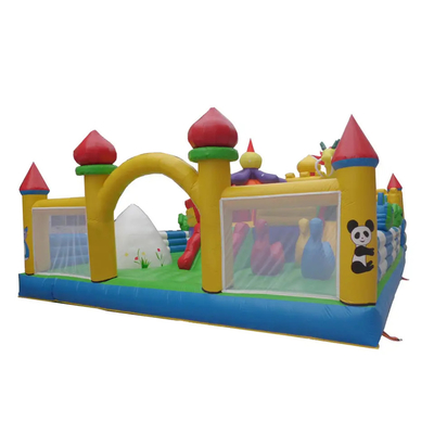 Przyjazny dla dzieci nadmuchiwany park rozrywki z drukowanym placem zabaw na świeżym powietrzu Wysadzić zamek do skakania
