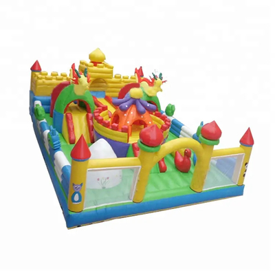 0.55mm Platon dmuchany zamek dom dla dzieci odkryty nadmuchiwany zamek zabaw
