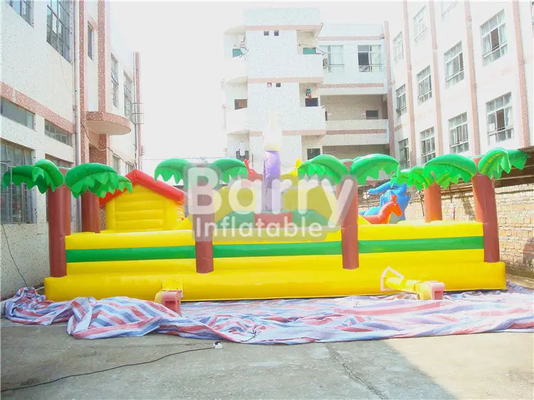 Plandeka nadmuchiwany park rozrywki dla dzieci nadmuchiwany zamek ze zjeżdżalnią słonia z motywem zwierzęcym