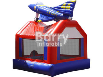 Safety Kids Playground Plane Nadmuchiwane Bouncers Łatwe w montażu / pakowaniu