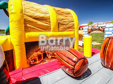 Commercial Kingdom Pirates Slide Inflatable Blow Up Tor przeszkód z Bouncer