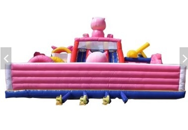 Motyw zwierzęcy nadmuchiwany nadmuchiwany dom przyjęcie urodzinowe świnka dla dzieci skaczący bramkarz