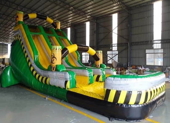 Tarpaulin Jungle Bouncy Castle z Slide Combo Slide Bounce House