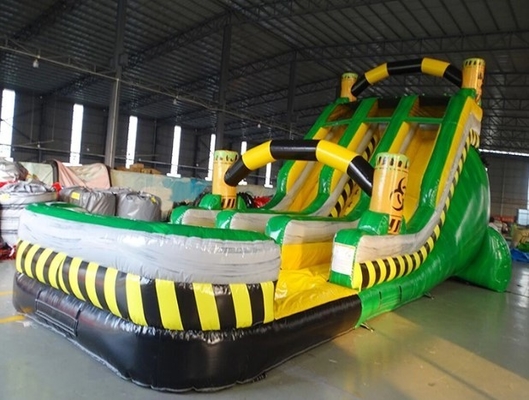 Tarpaulin Jungle Bouncy Castle z Slide Combo Slide Bounce House